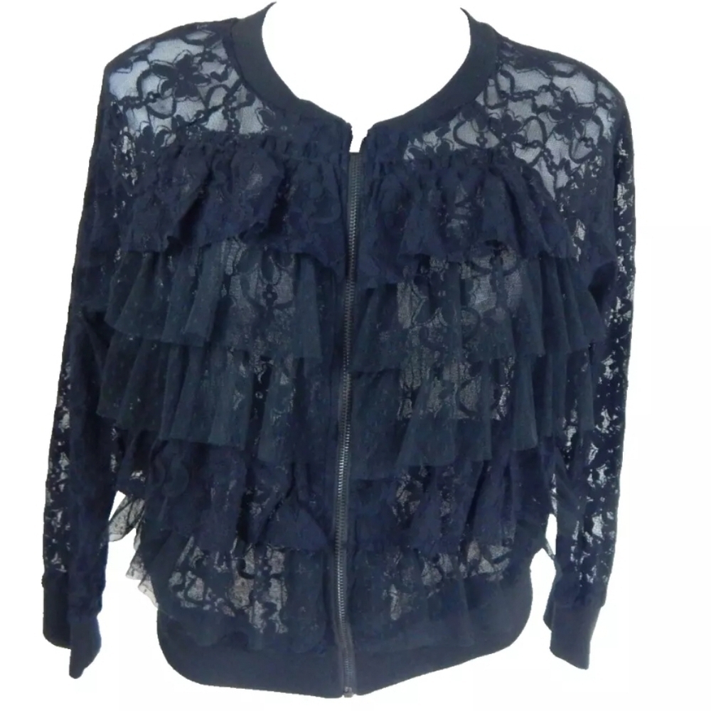 Abbey Dawn Y2K Lace Jacket